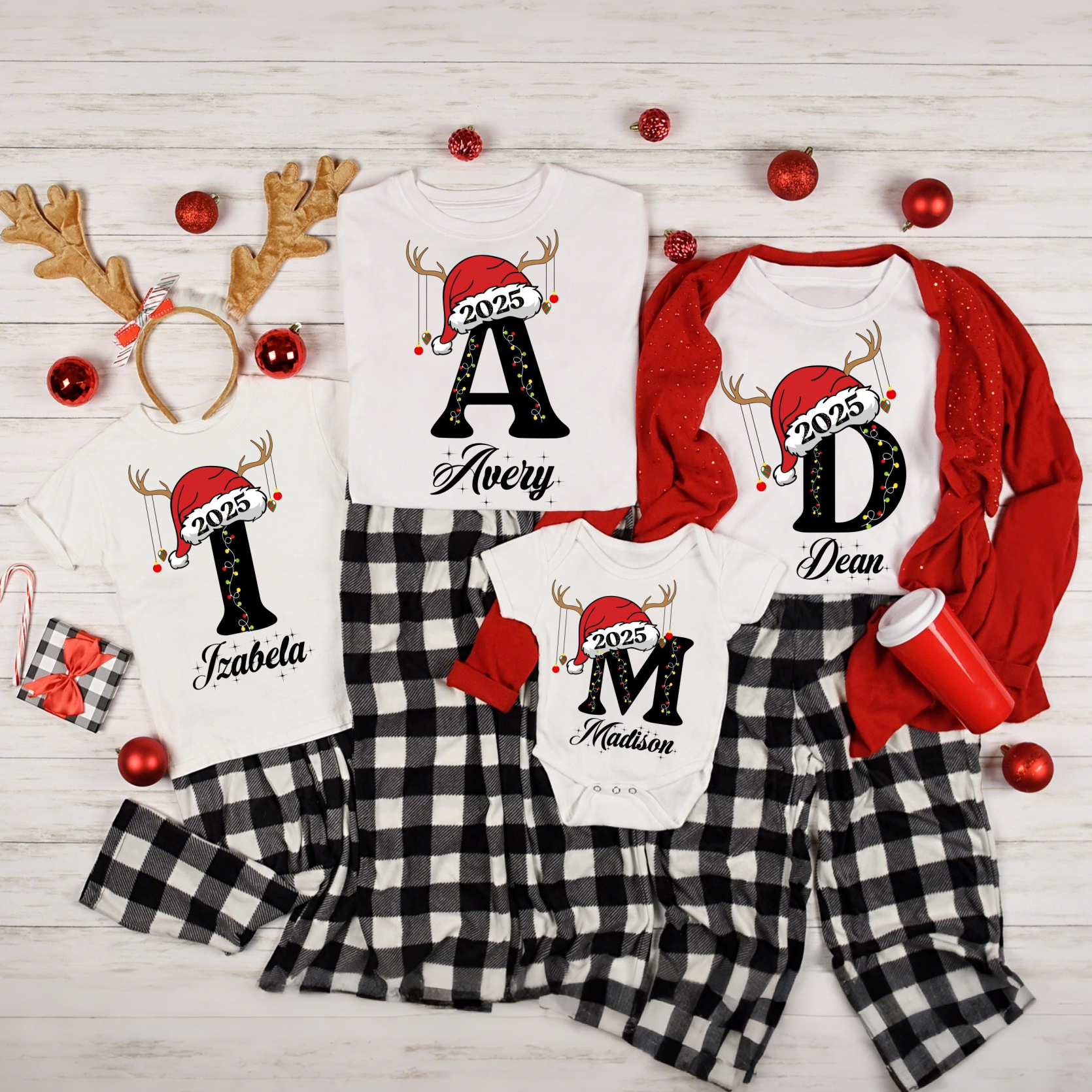 Custom Christmas Family Name 2025 Shirt