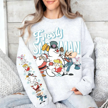 Vintage Frosty The Snowman Cartoon Movie Sweatshirt