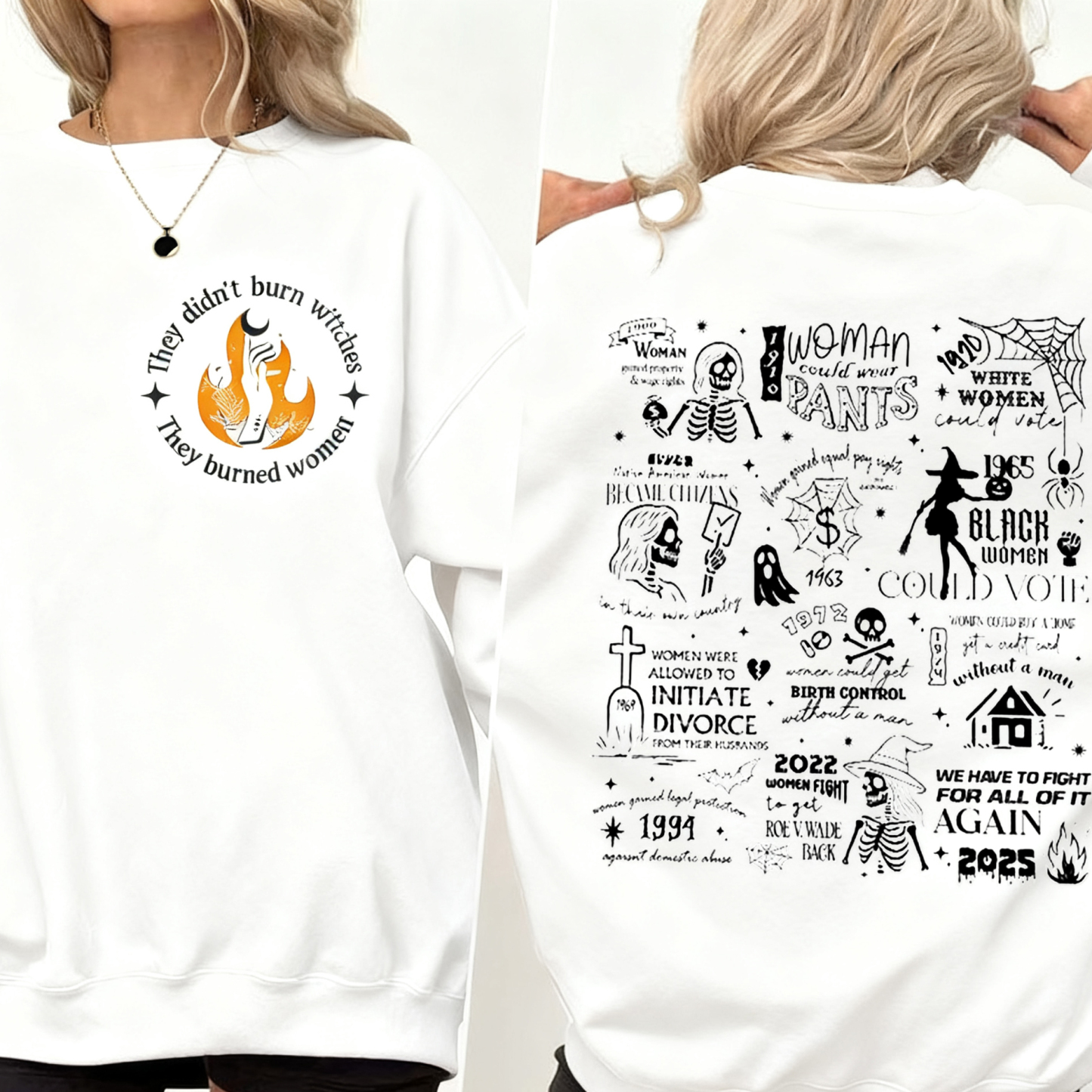 They Didn't Burn Witches Halloween Sweatshirt