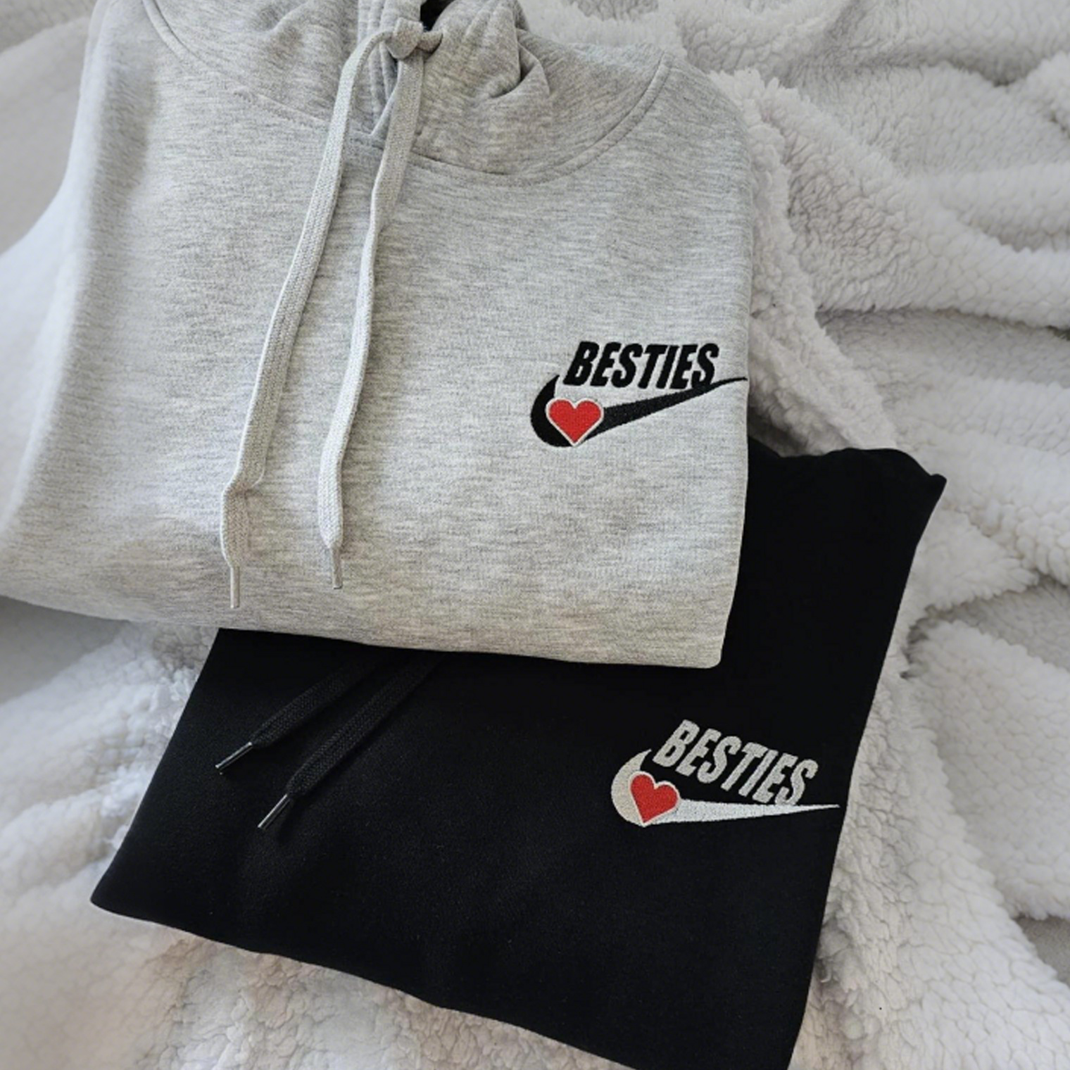 Besties Embroidered Sweatshirt