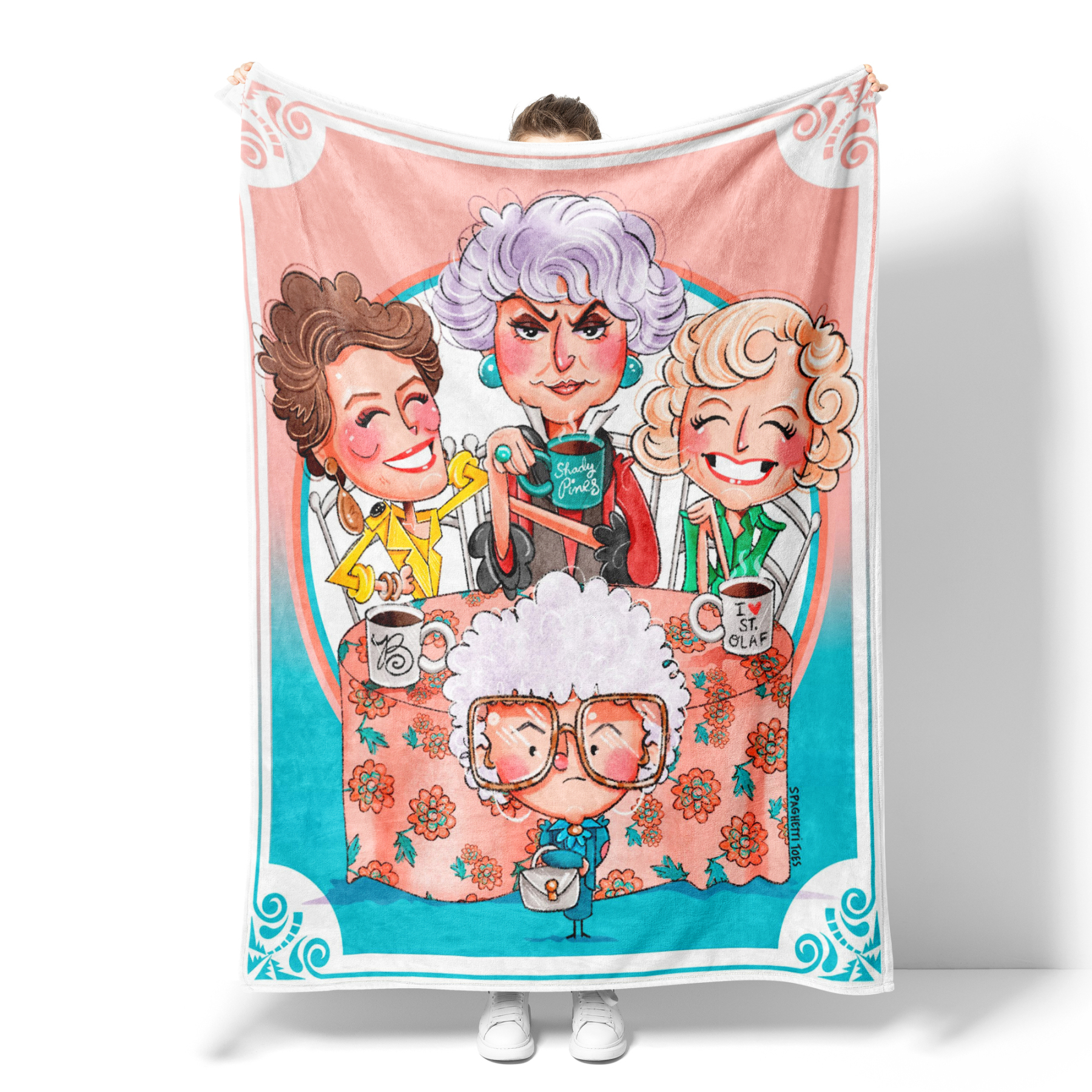 Golden Years TV-Themed Flannel Blanket 