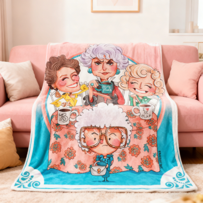 Golden Years TV-Themed Flannel Blanket 