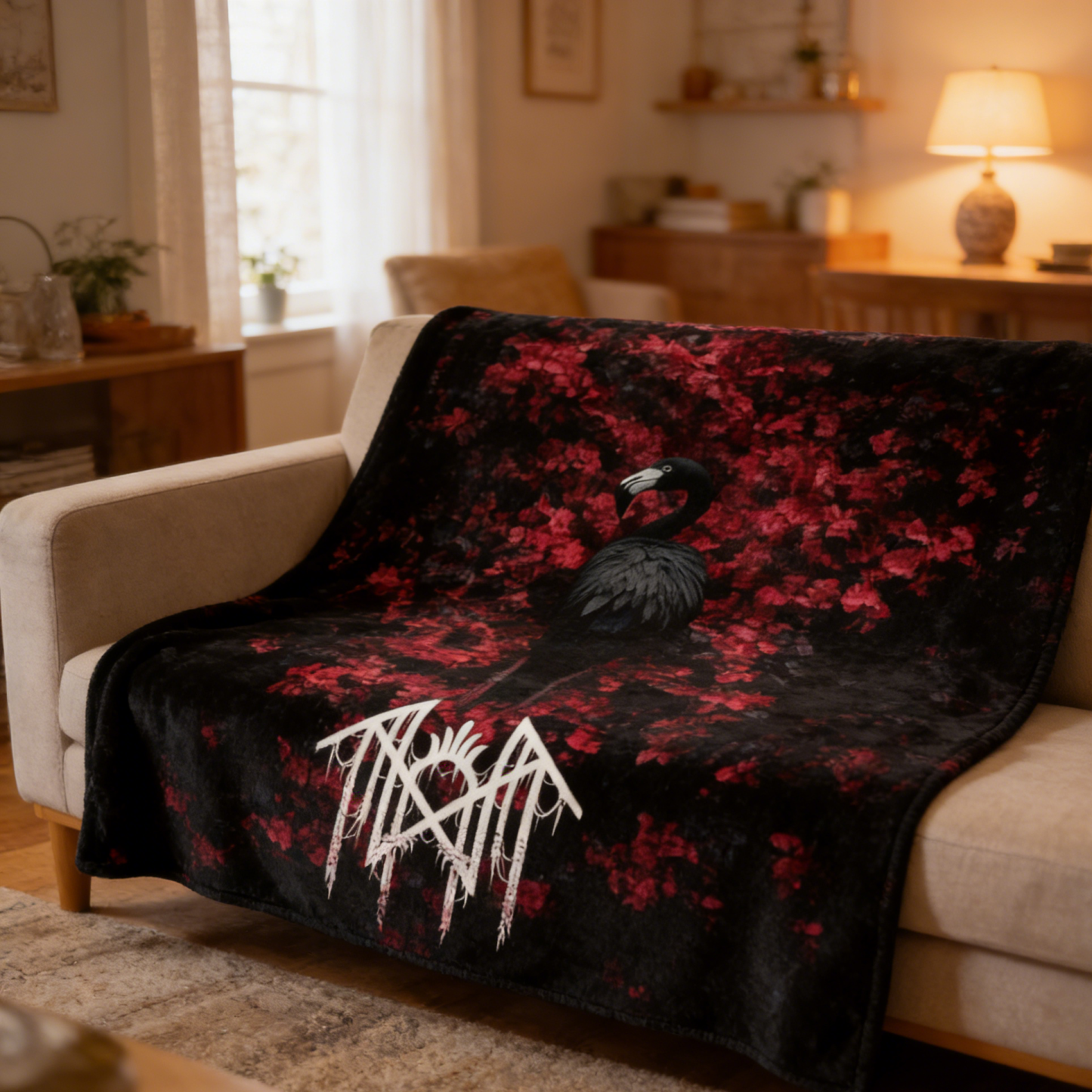 Sleep Token Pattern Flannel Blanket