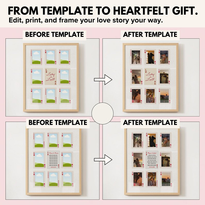 Custom Photo Playing Cards Frame