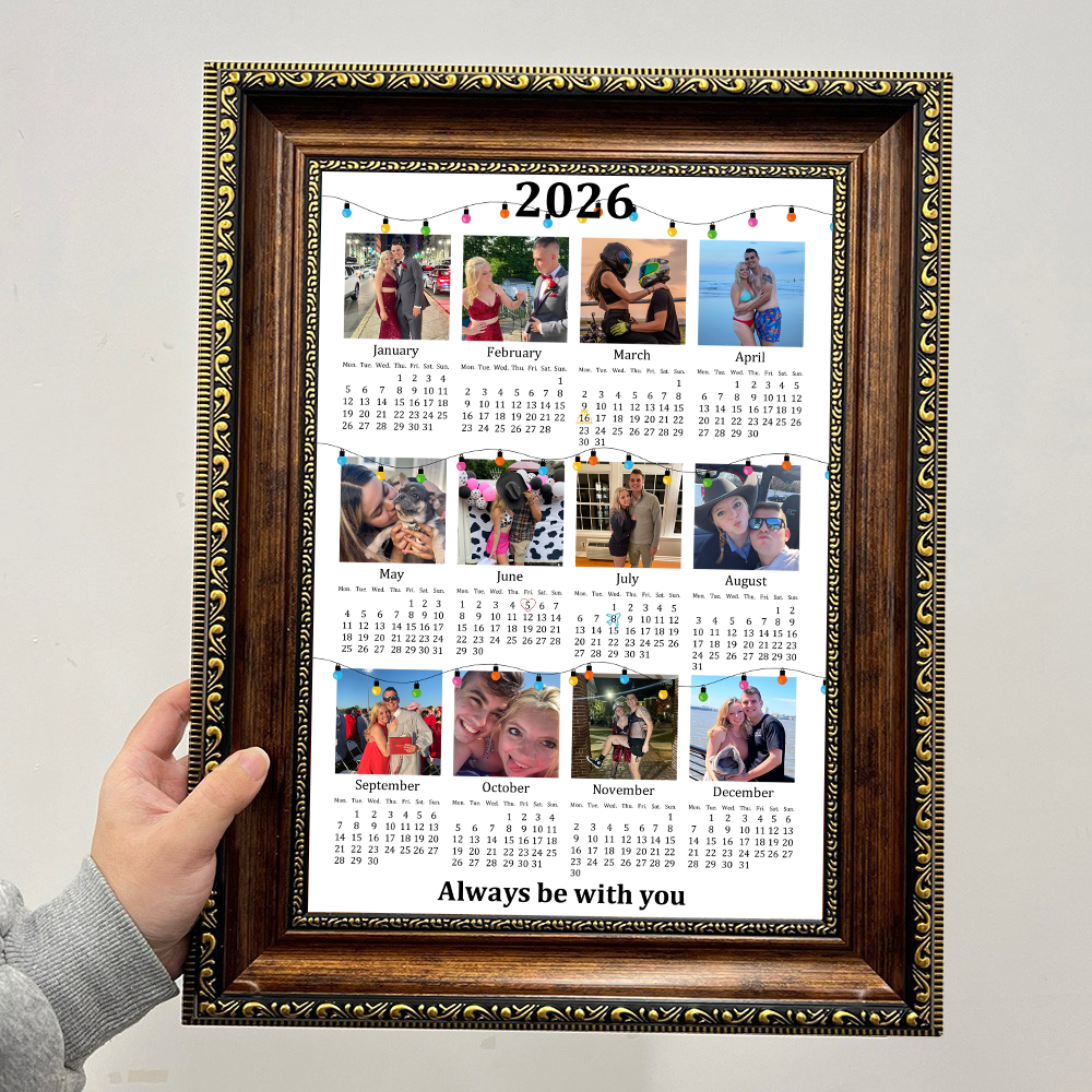 Custom 2026 Calendar with Photo Frame