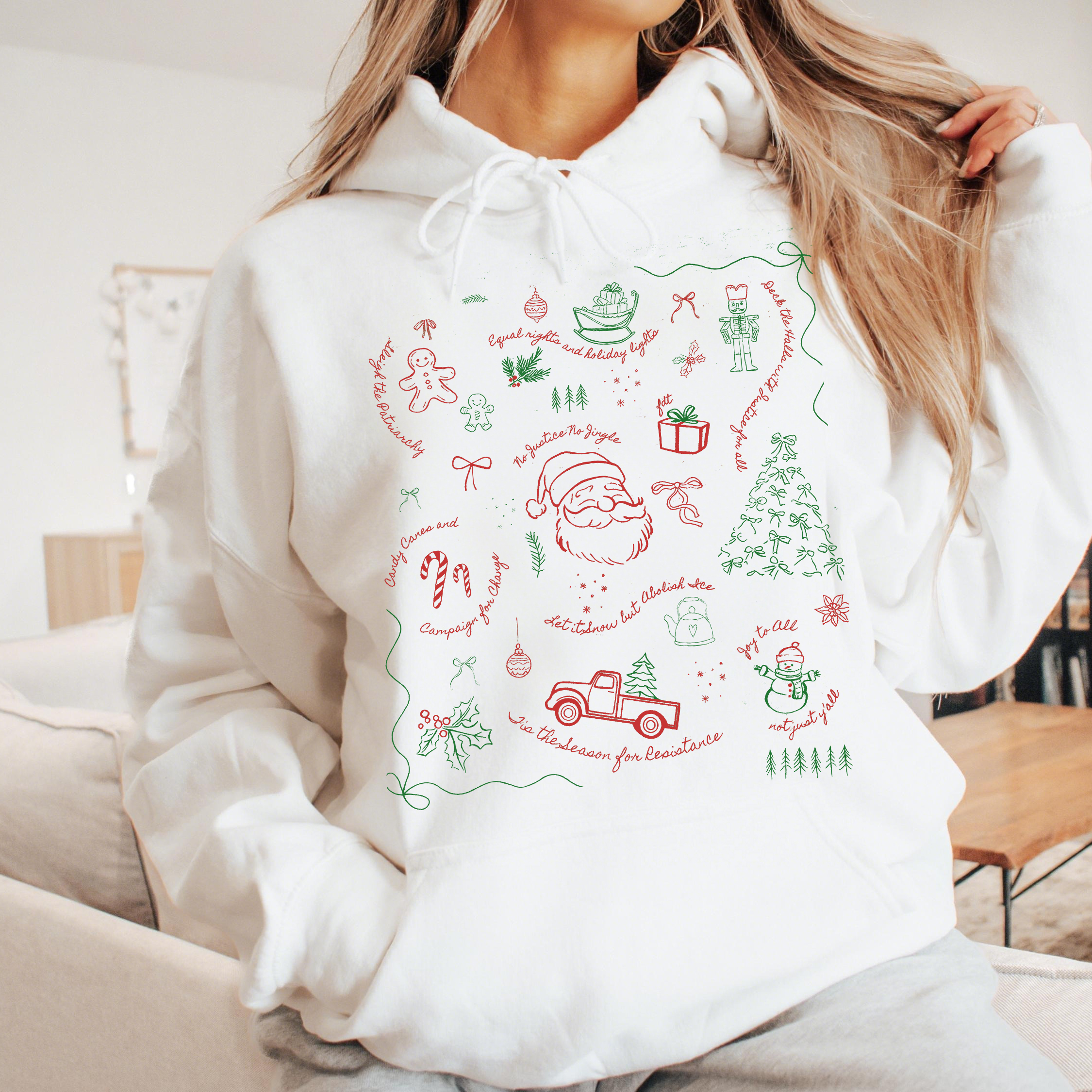 Graffiti Santa Christmas Sweatshirt