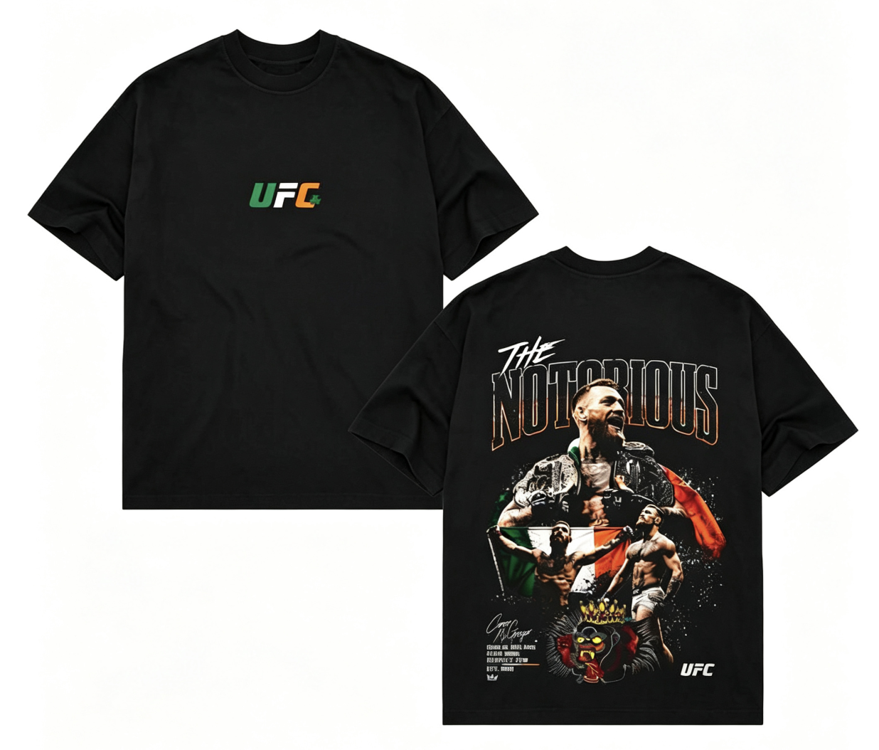 Men's UFC 329 Black Conor McGregor T-Shirt