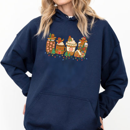 Christmas Gingerbread Print Sweatshirt