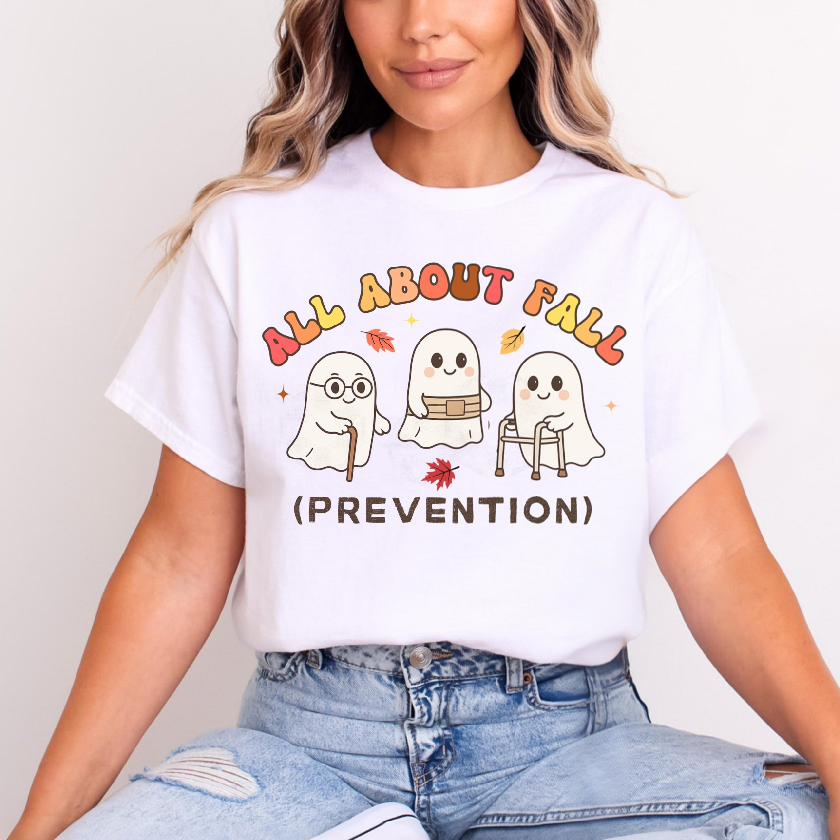 Ghost All About Fall Prevention T-Shirt