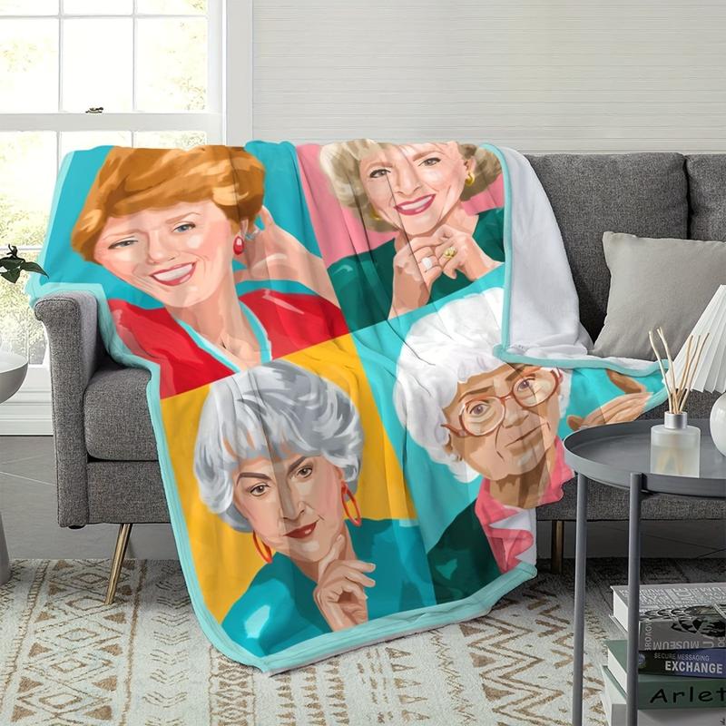 Four Fabulous Ladies Retro Pop Art Blanket