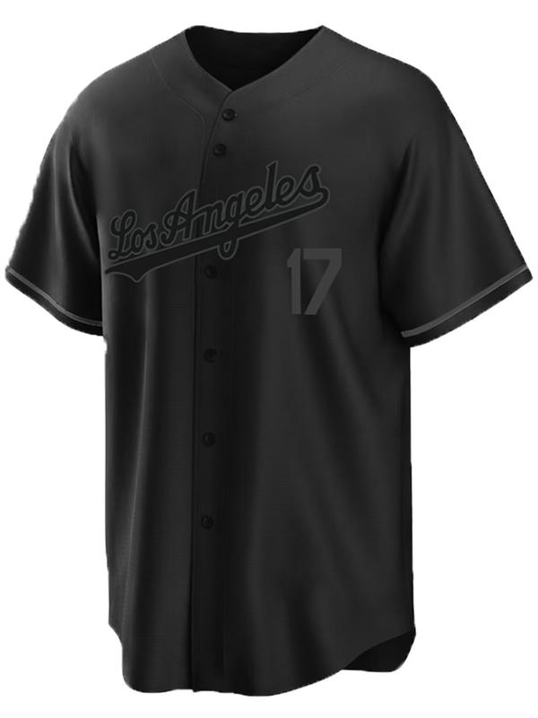 Los Angeles No.17 Baseball Jersey – Classic Blue Game Day Fan Shirt