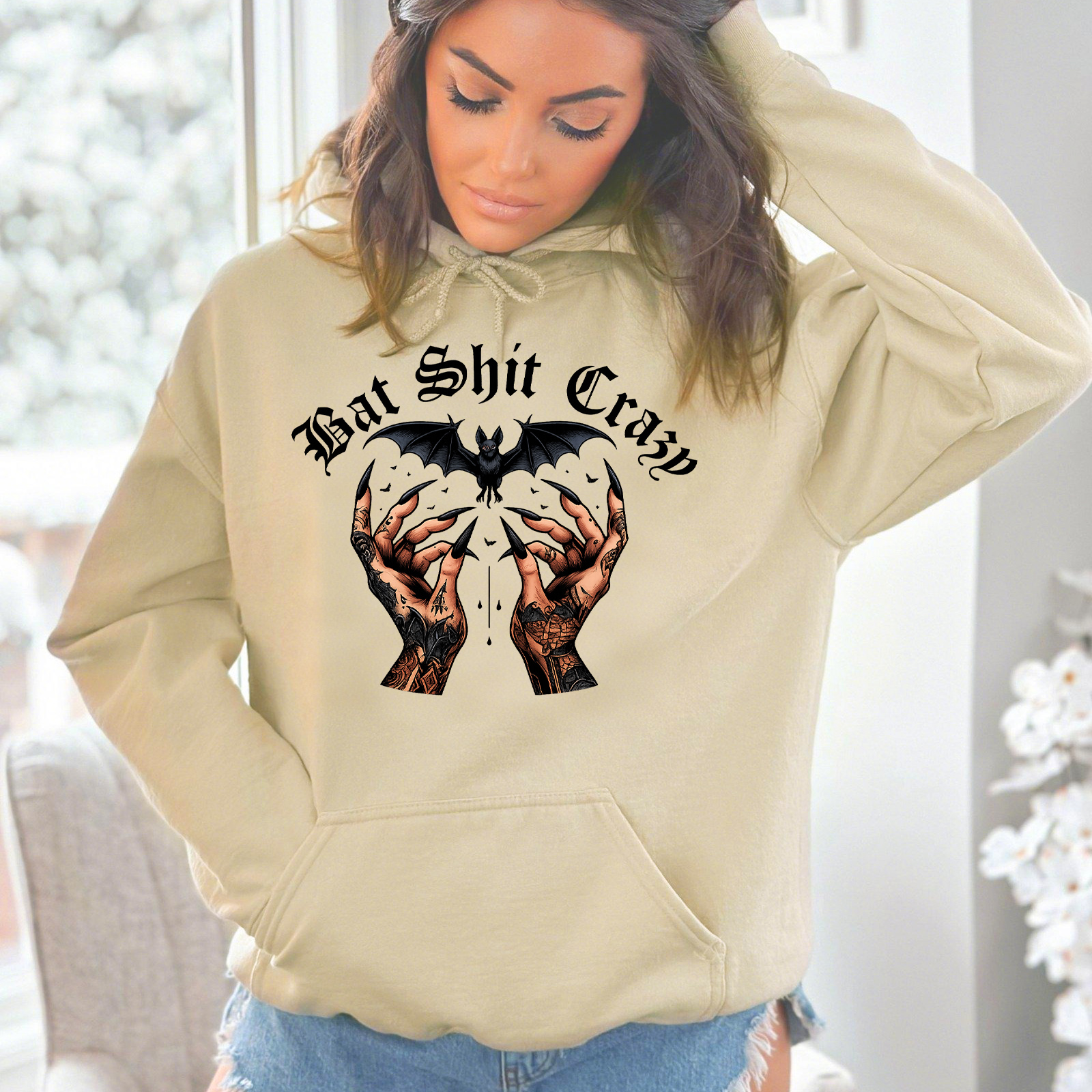 Black Bat Shit Crazy Sweatshirt