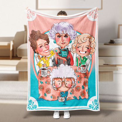 Golden Years TV-Themed Flannel Blanket 