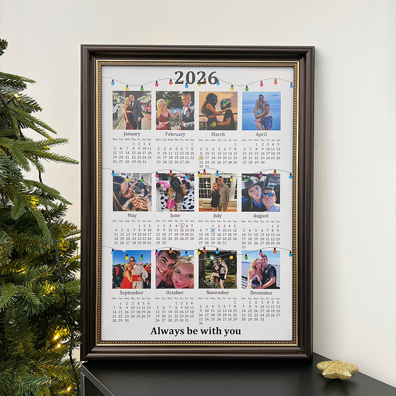 Custom 2026 Calendar with Photo Frame