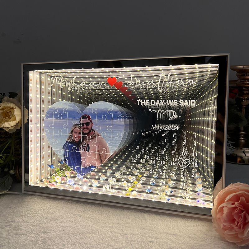 3D The Day I Found My Missing Piece Magic Mirror Personalized Gift Pro