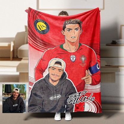 Anime Football Star Custom Blanket