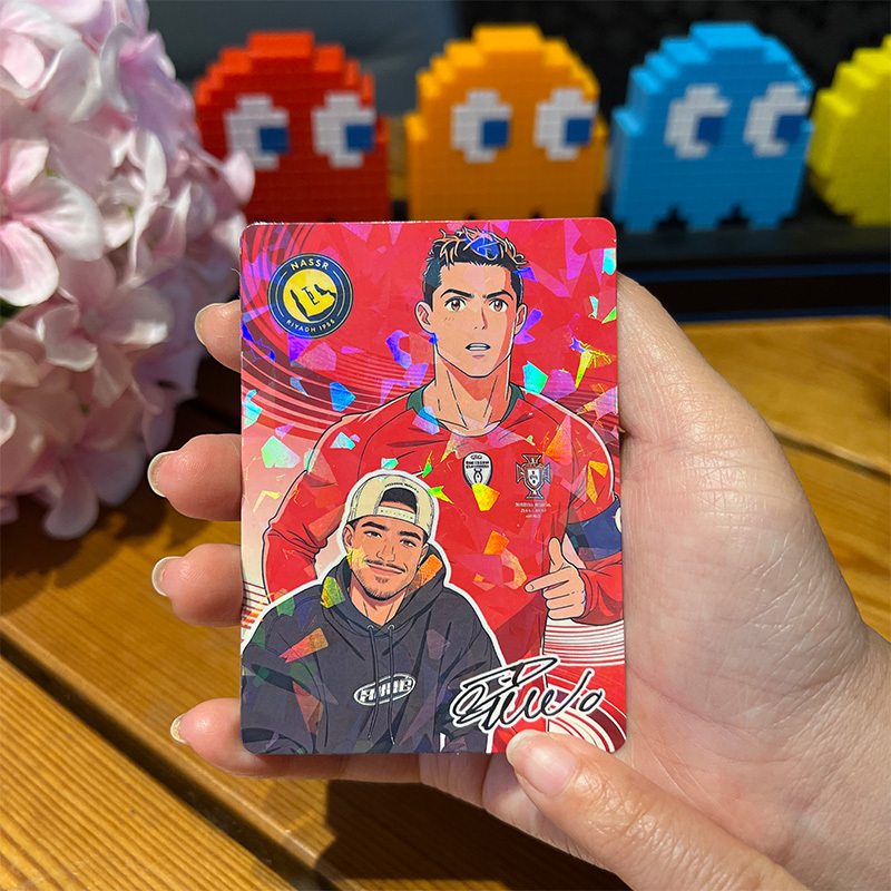 Anime Football Star Custom Trading Card – Personalized Fan Photo Collectible ⚽