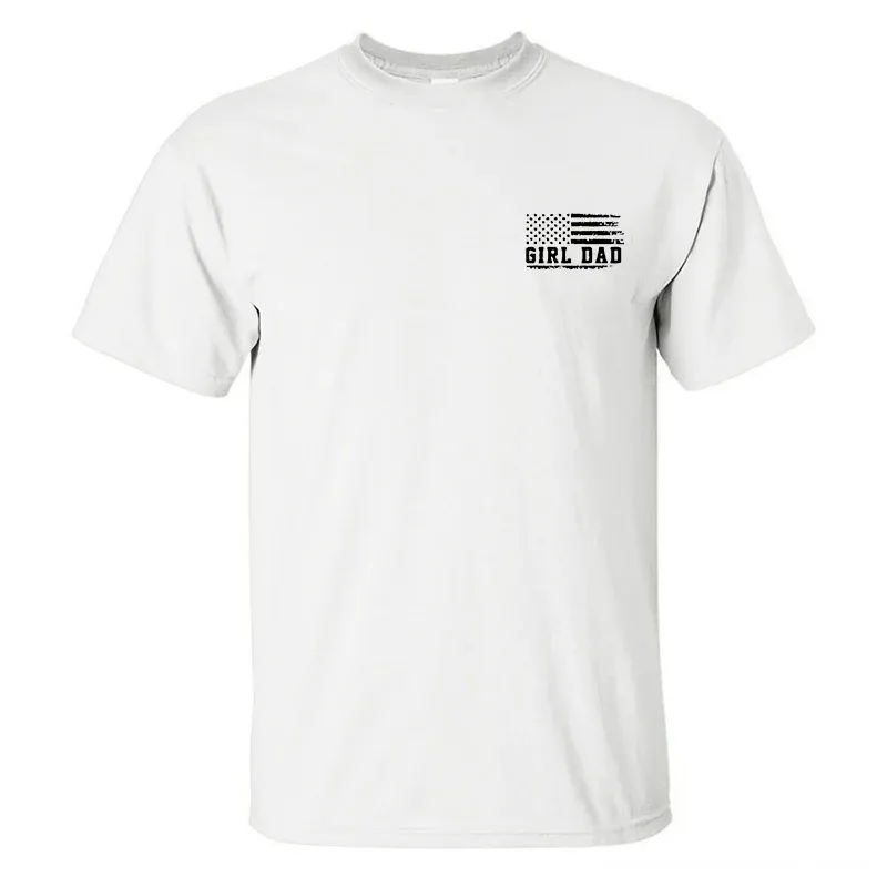 Girl Dad Crew Tee – Cool Dad Graphic T-Shirt for Proud Girl Dads & Dad-To-Be Gifts 