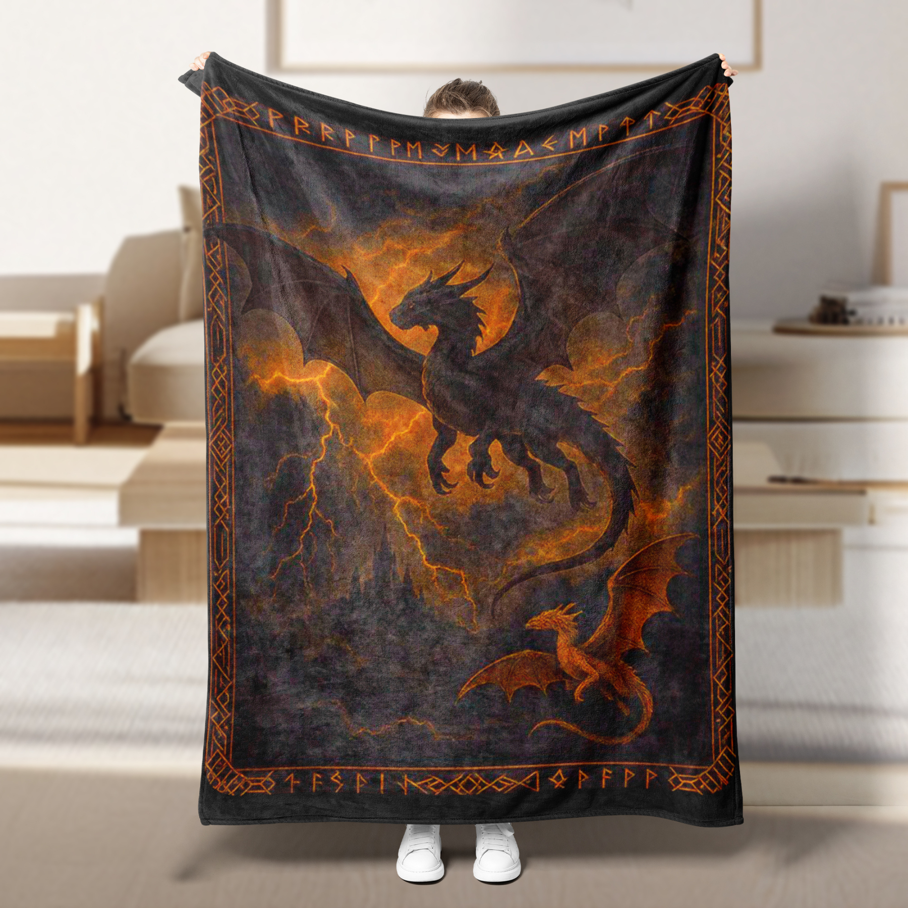 Fourth Wing Theme Blanket