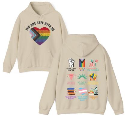 Equality Shirt, Human Rights shirt, Equal Rights, You're Safe With Me T-Shirt /Sweatshirt/Hoodie