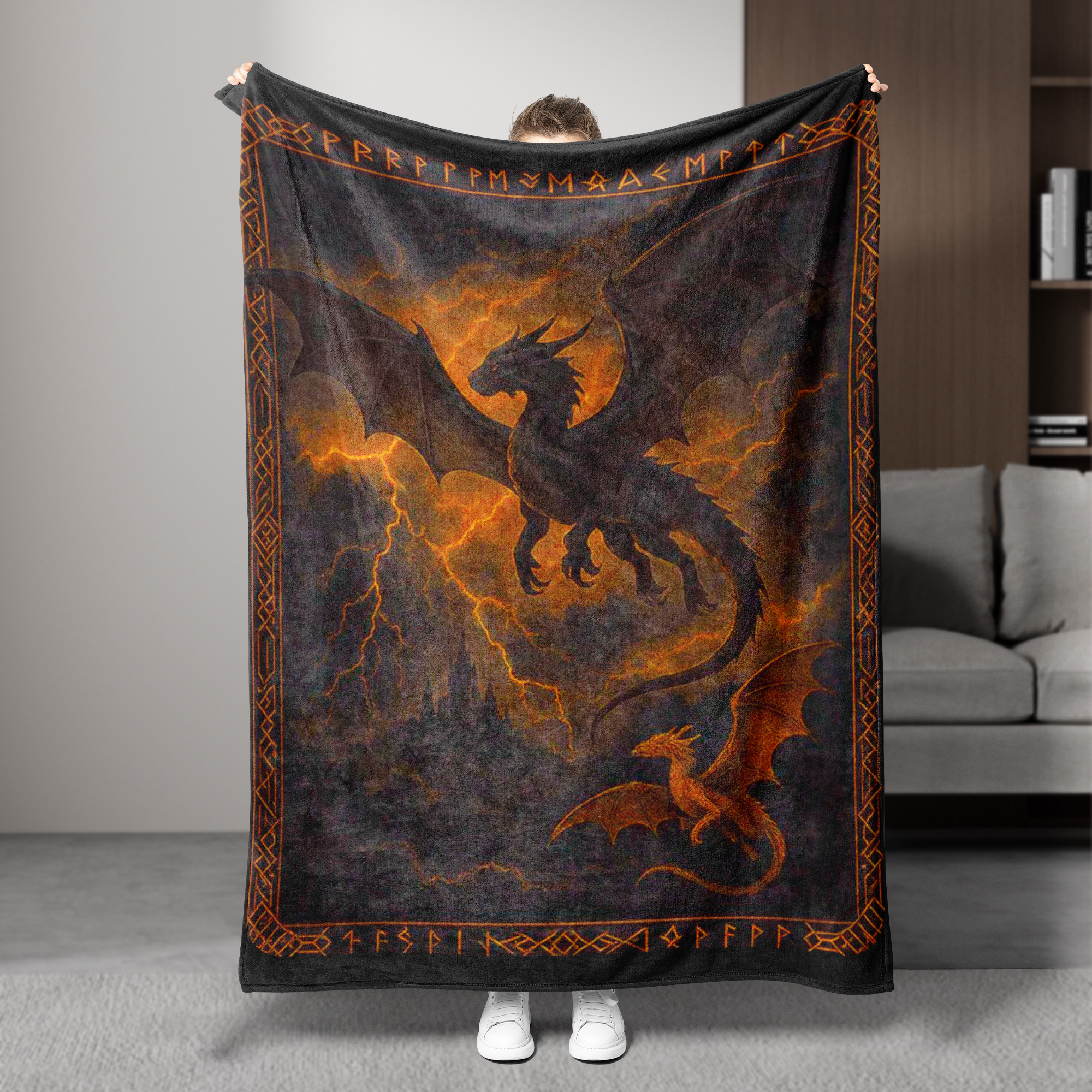 Fourth Wing Theme Blanket