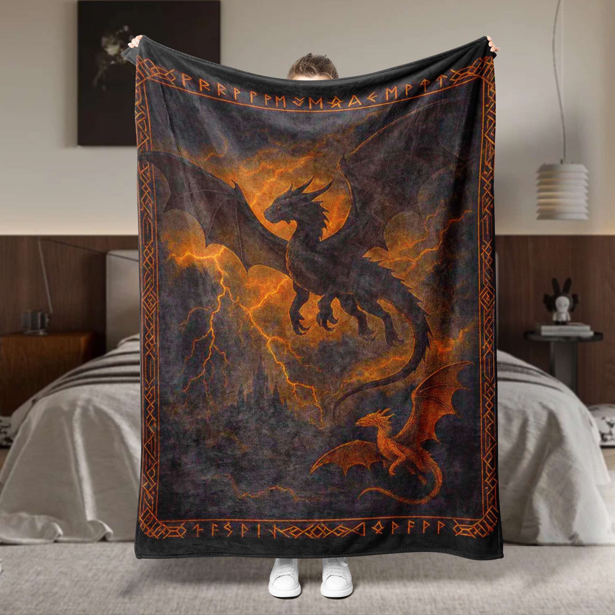 Fourth Wing Theme Blanket