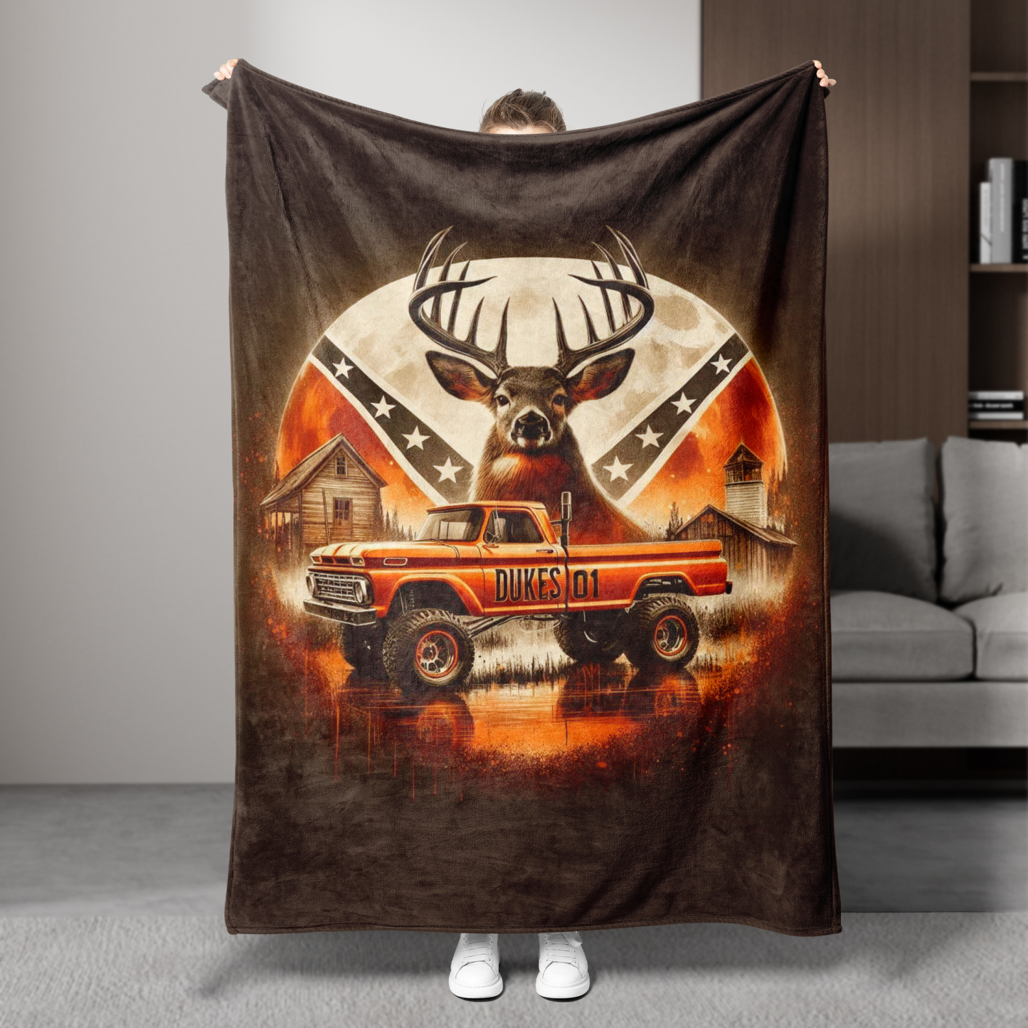Stylish Printed Theme Blanket