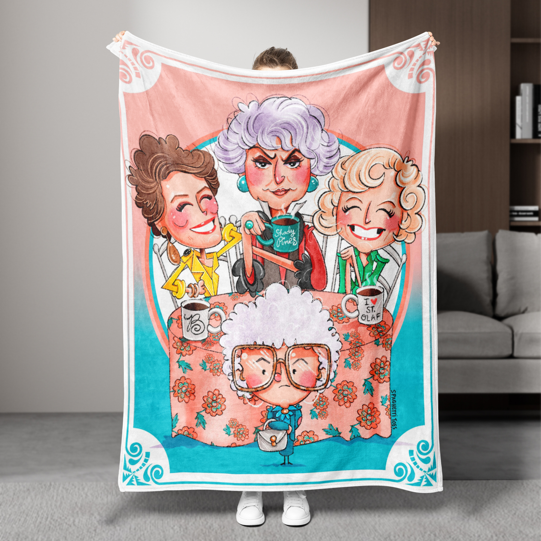 Golden Years TV-Themed Flannel Blanket 