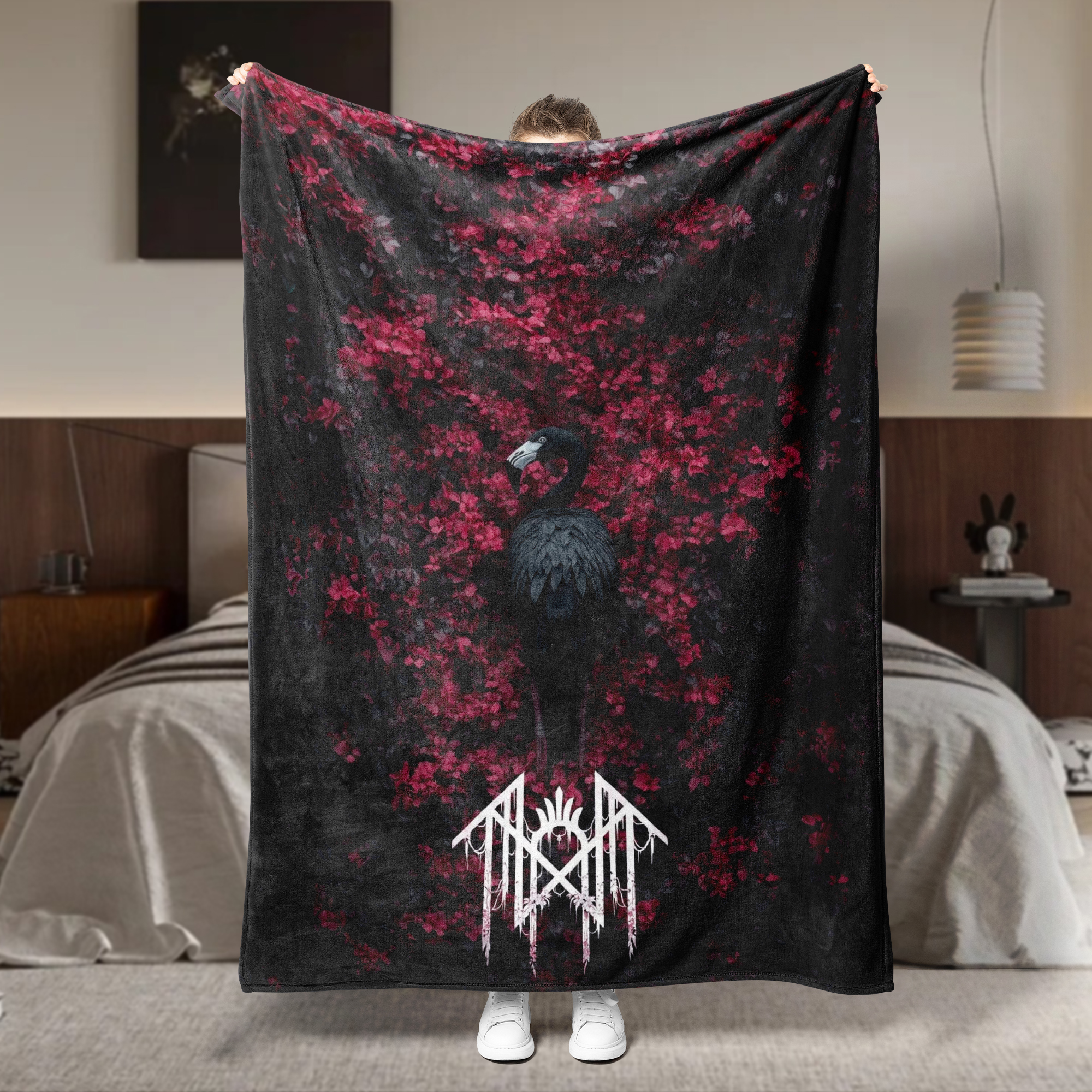 Sleep Token Pattern Flannel Blanket