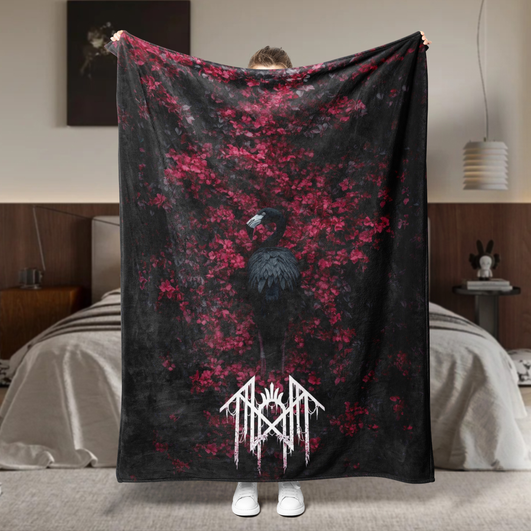 Sleep Token Pattern Flannel Blanket