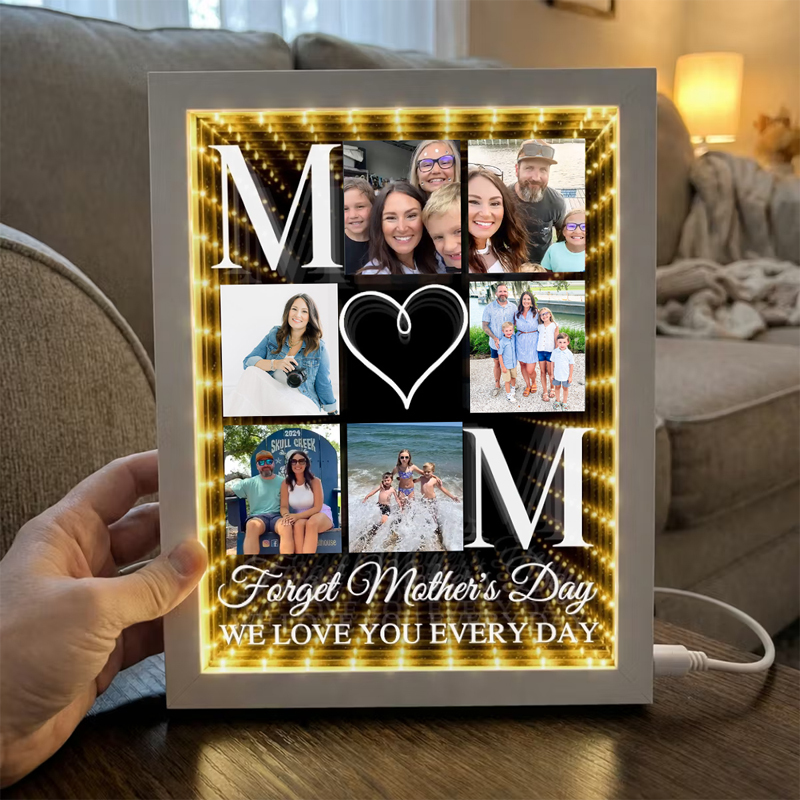 Custom Photo Infinity Mirror Light Box