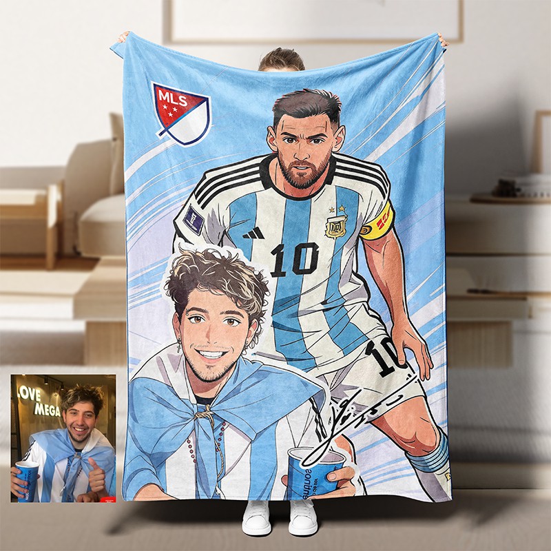 Anime Football Star Custom Blanket