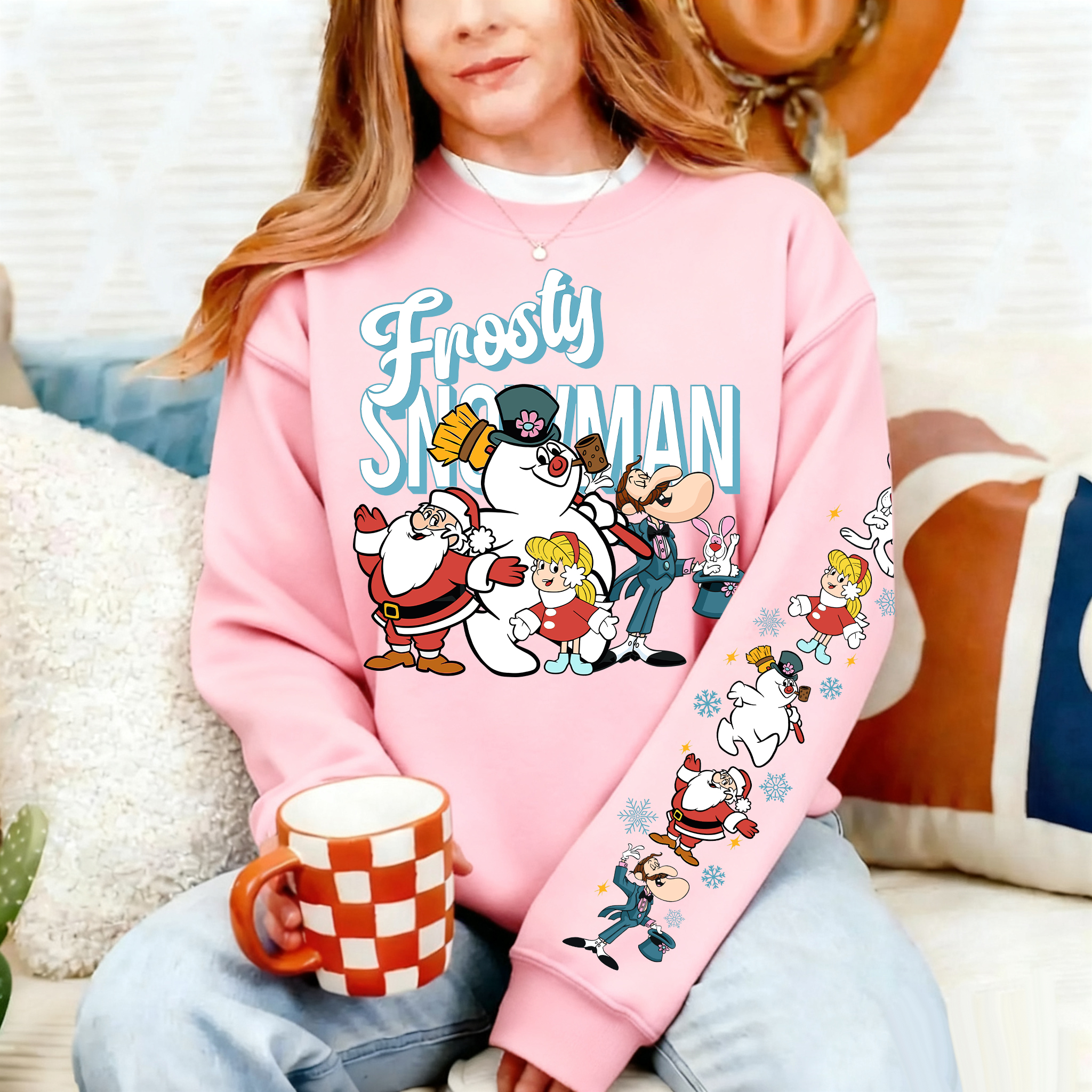 Vintage Frosty The Snowman Cartoon Movie Sweatshirt