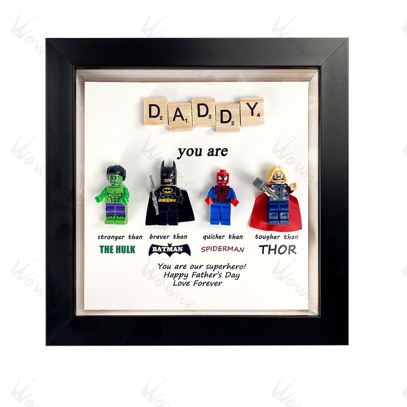 Brave Hero Frames - Custom Avenger Dad Gift Box