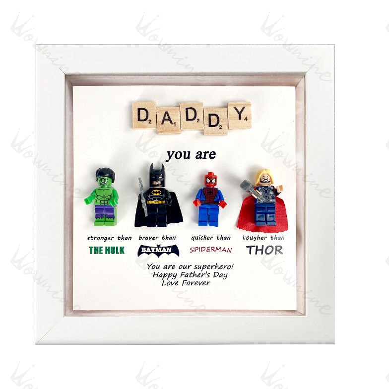 Brave Hero Frames - Custom Avenger Dad Gift Box