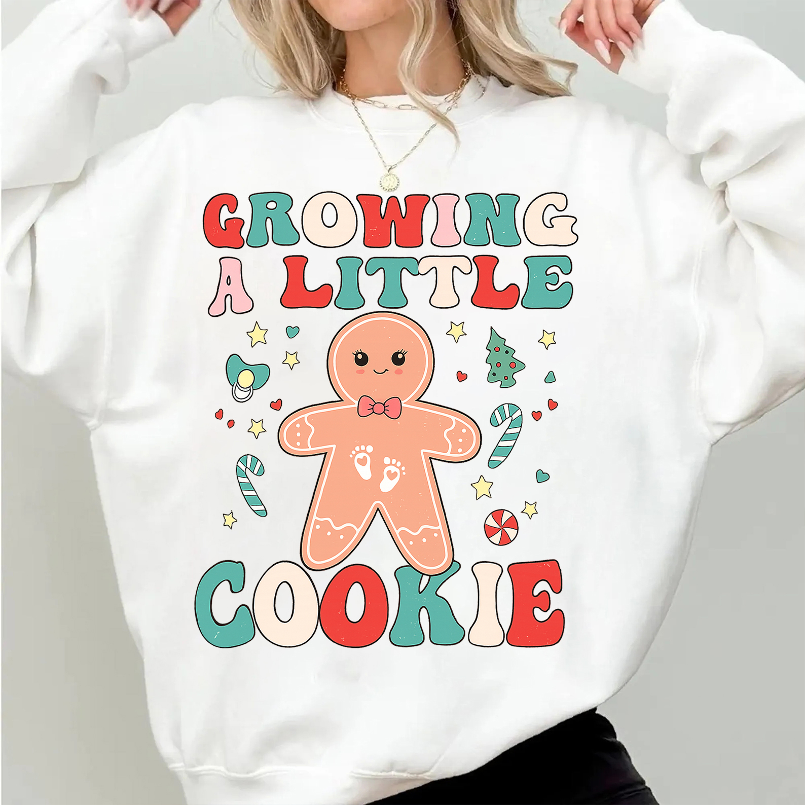 Growing A Little Cookie Christmas Sweatshirt
