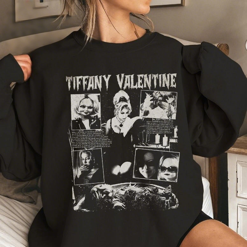 Tiffany Valentine Horror Character Halloween Sweatshirt