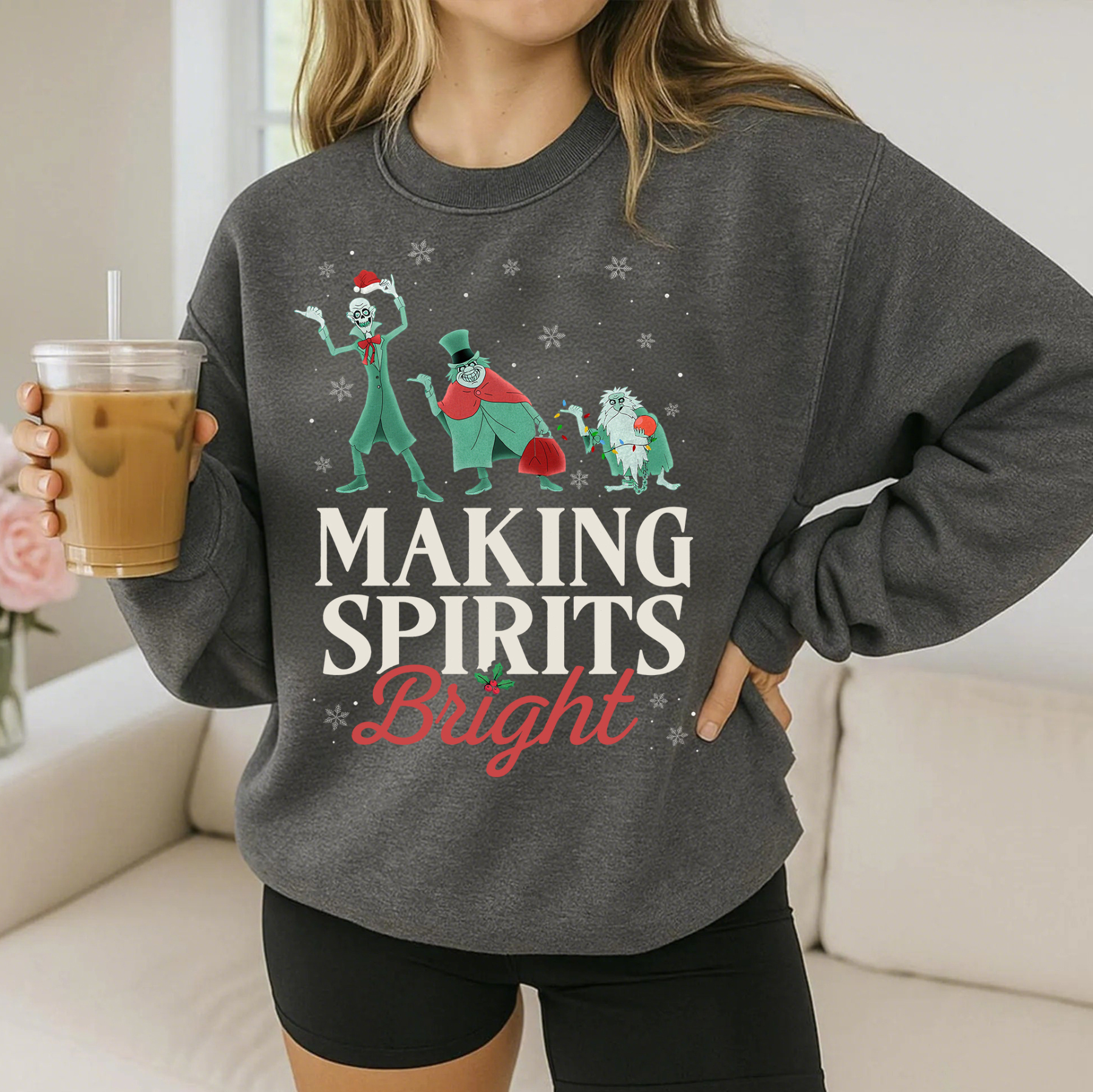 Making Spirits Bright Hitchhiking Ghosts Sweatshirt