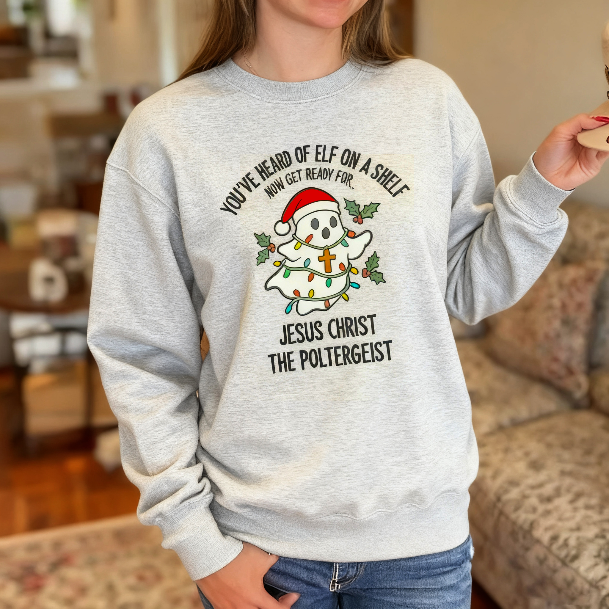 Jesus Christ The Poltergeist Christmas Shirt