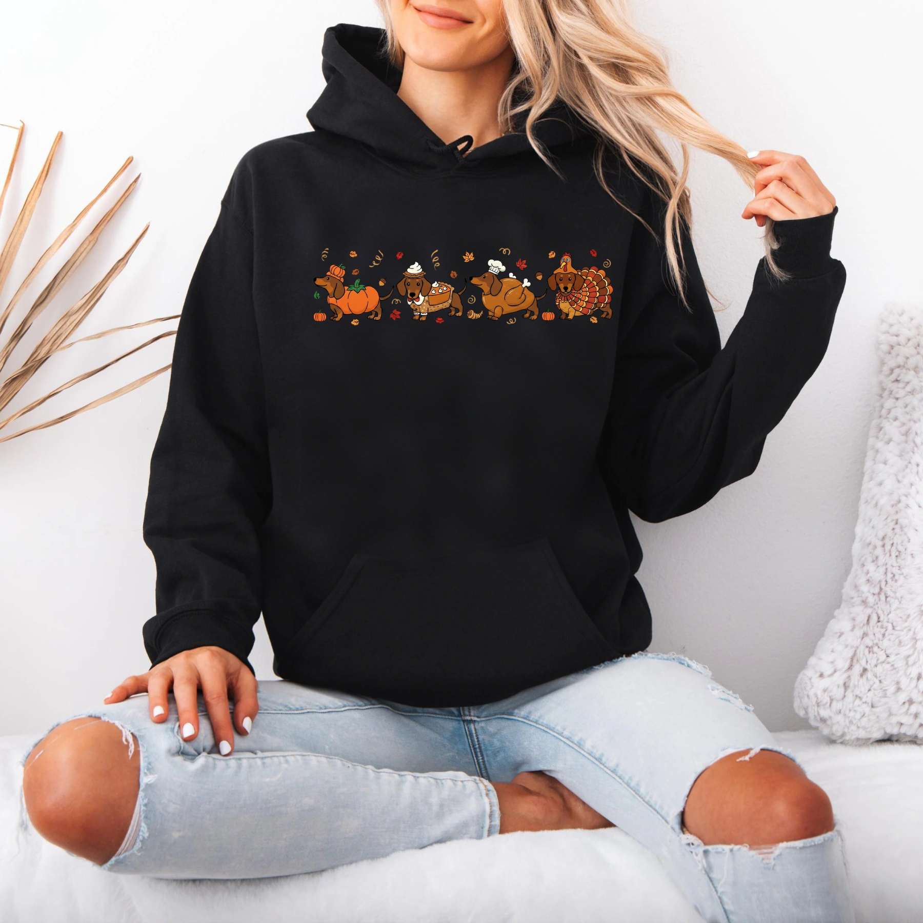 Thanksgiving Turkey Dachshund Sweatshirt