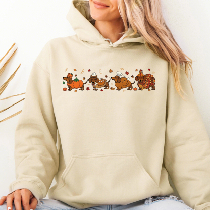 Thanksgiving Turkey Dachshund Sweatshirt