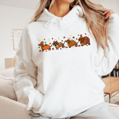 Thanksgiving Turkey Dachshund Sweatshirt