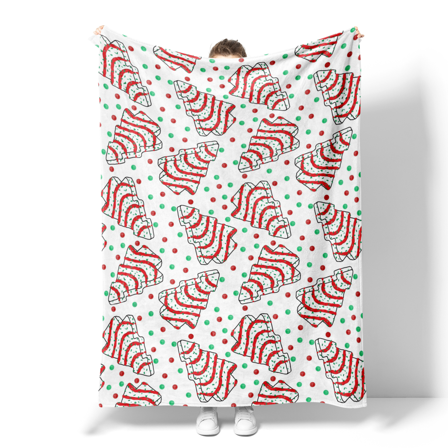 Cozy Christmas Tree Pattern Blanket