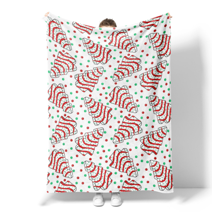 Cozy Christmas Tree Pattern Blanket