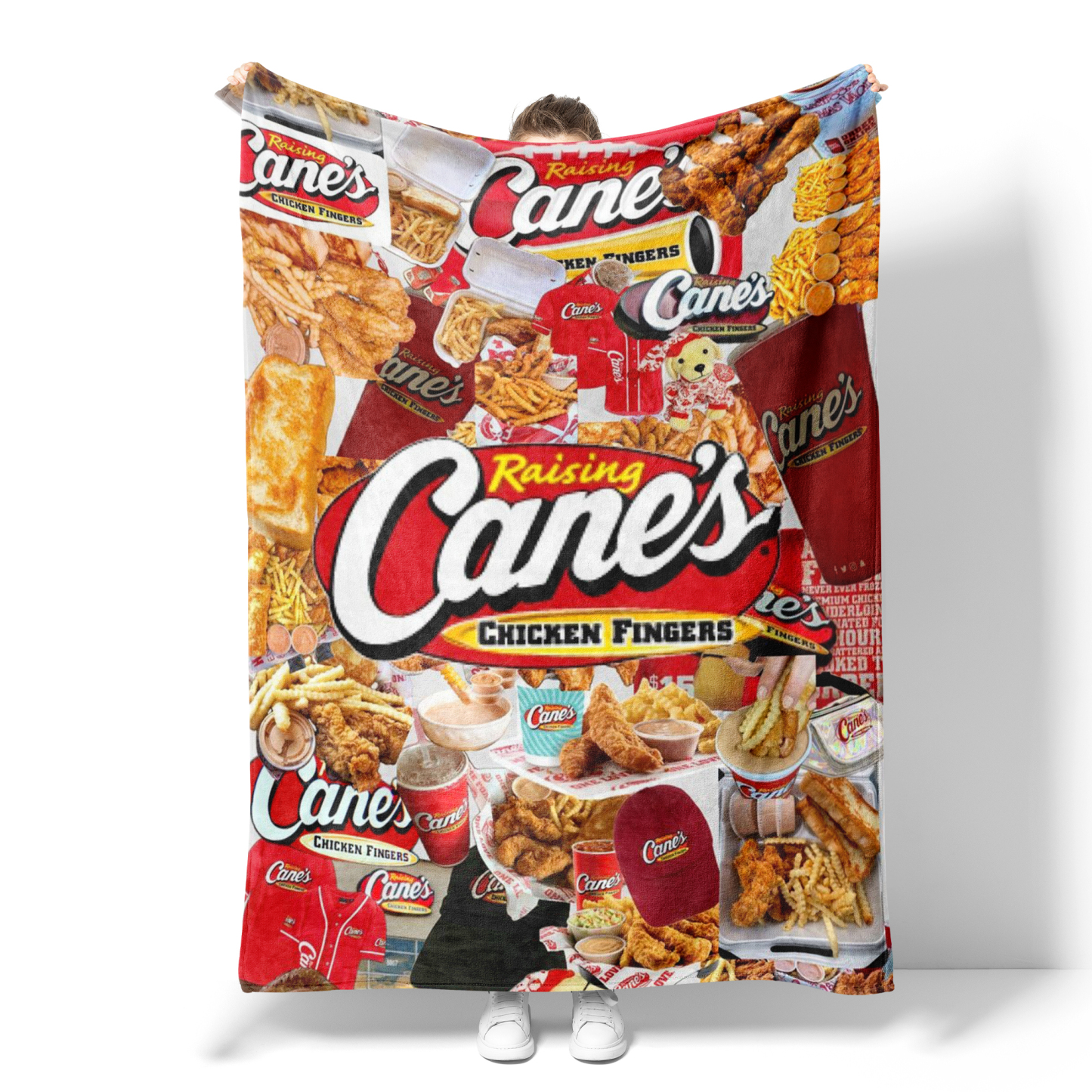 Raising Cane's Chicken Fingers Collage Blanket