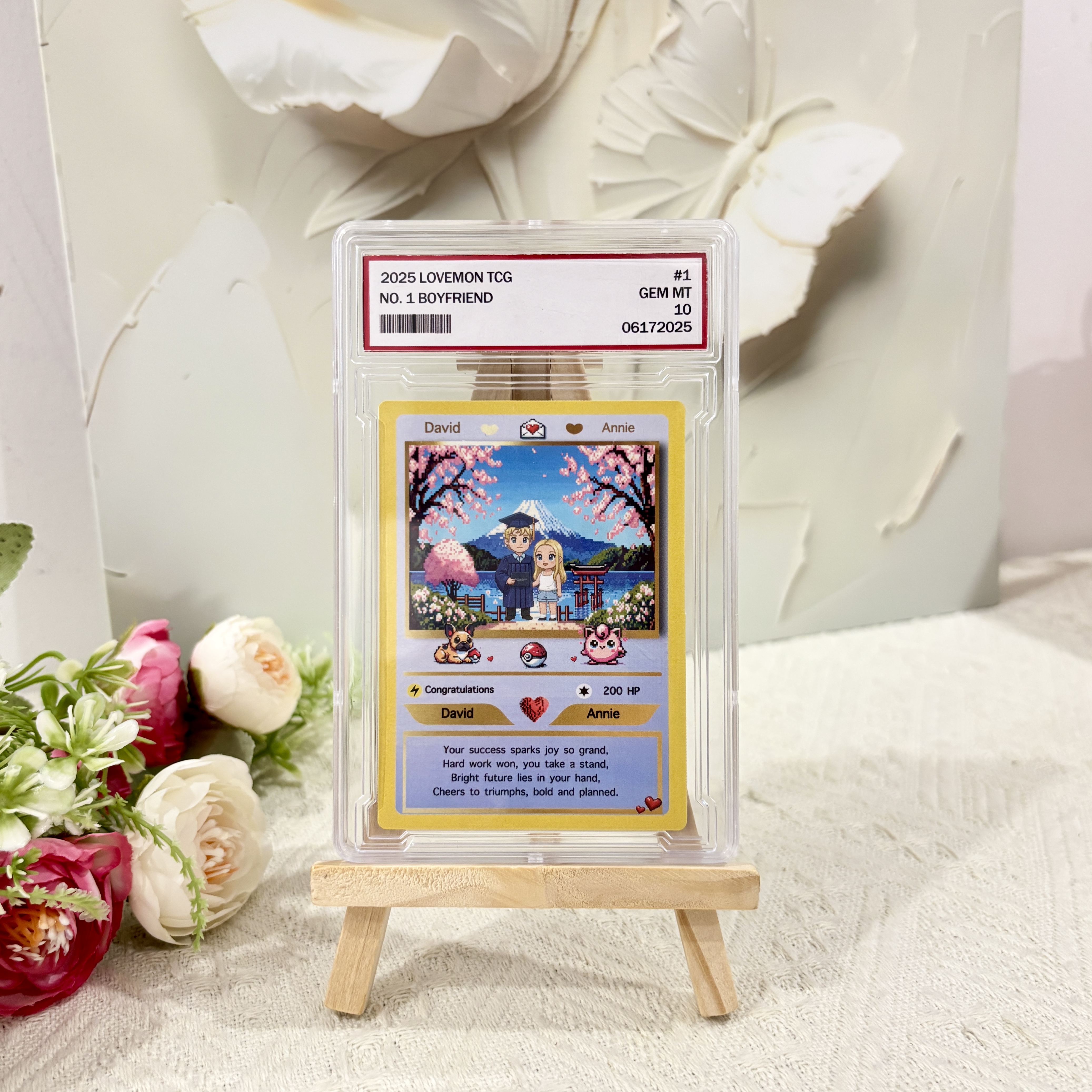 Personalized Pixel Art Themed Card