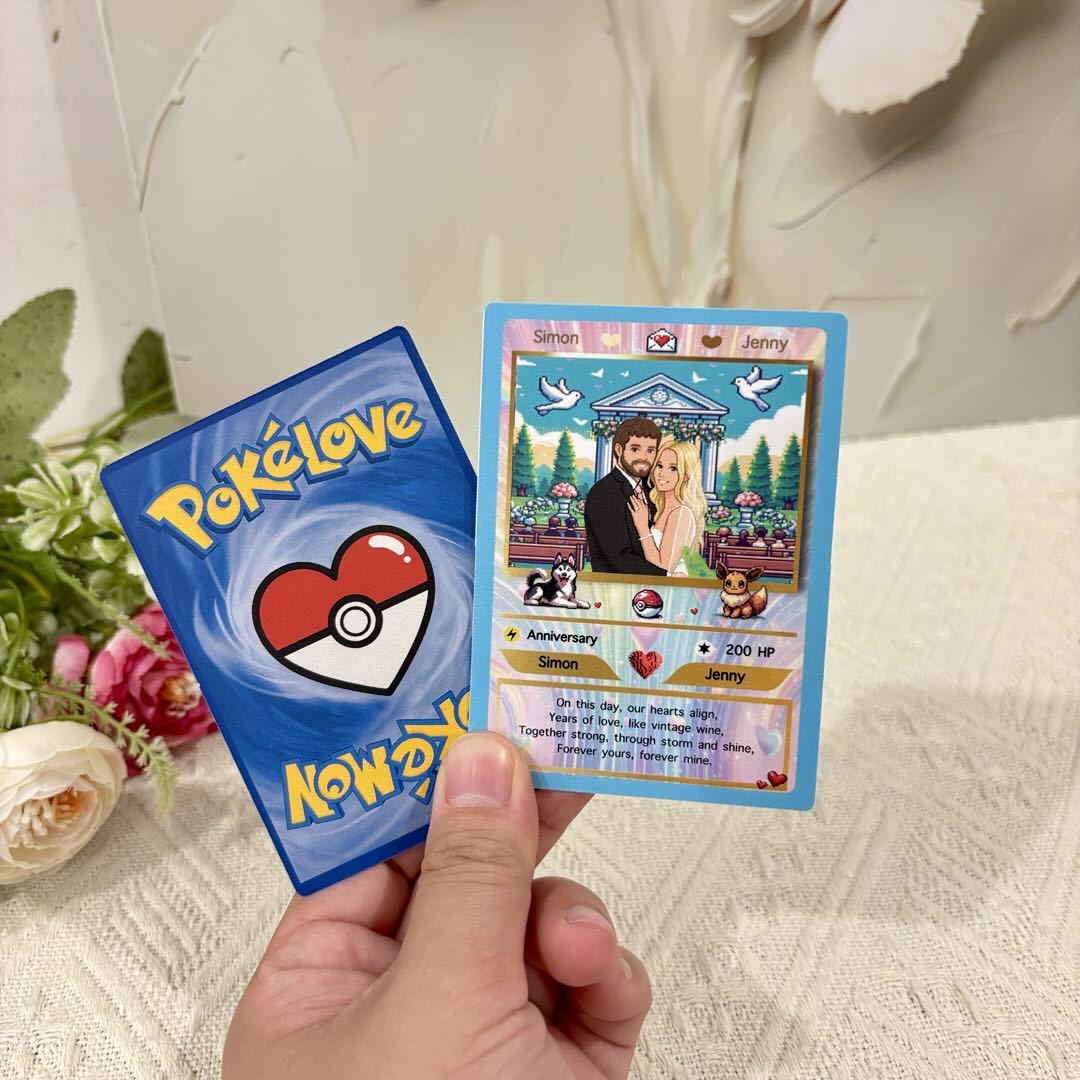 Personalized Pixel Art Themed Card