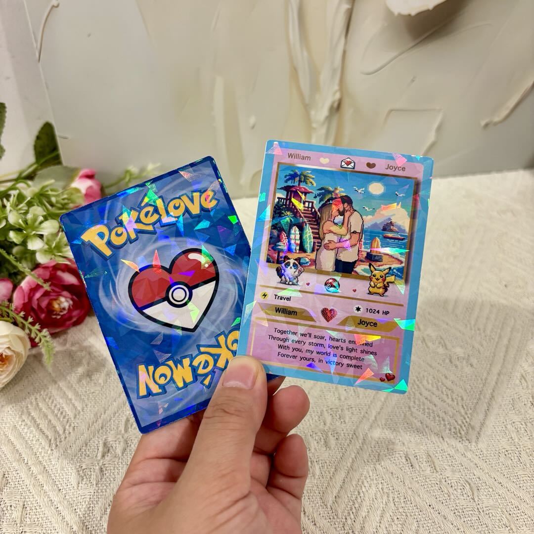 Personalized Pixel Art Themed Card