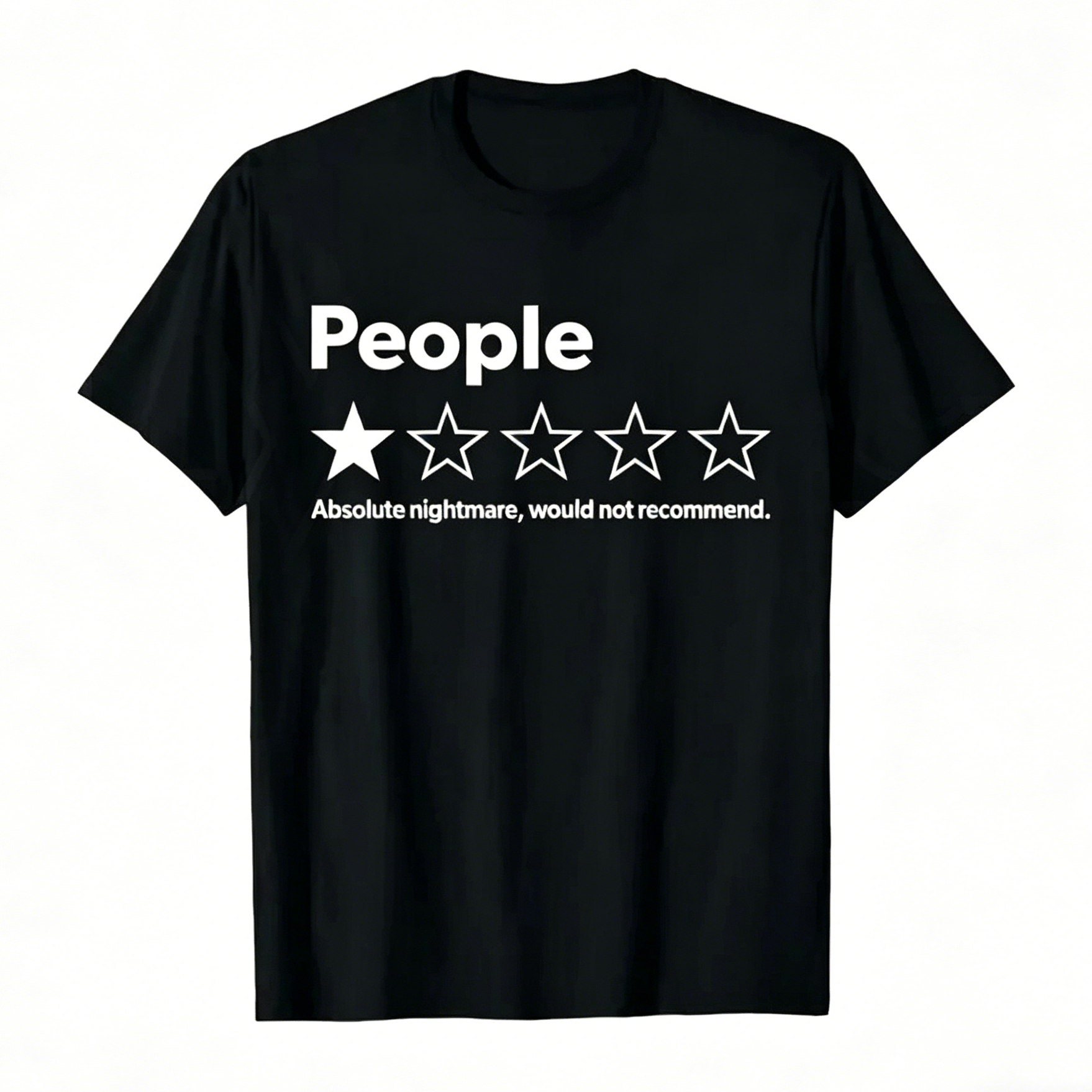 One-star rating T-shirt