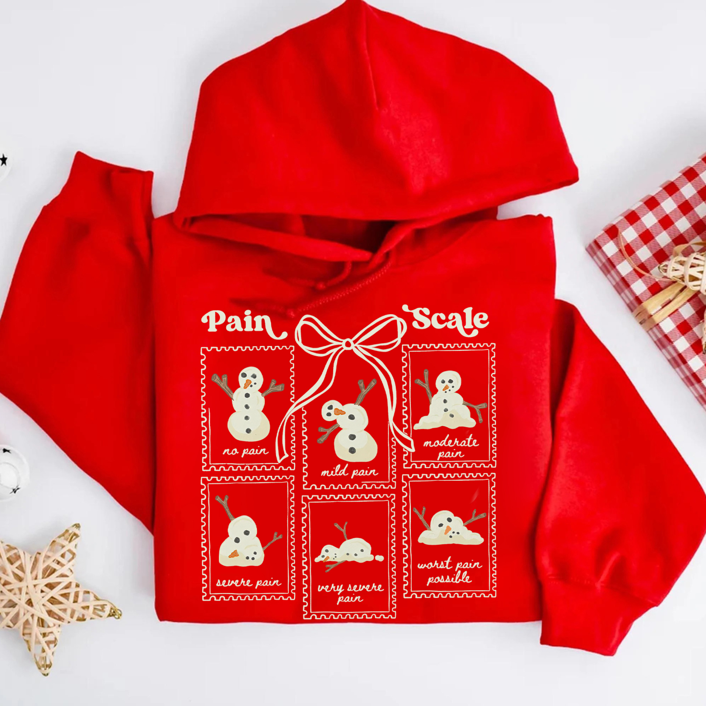 Funny Pain Scale Christmas Sweatshirt